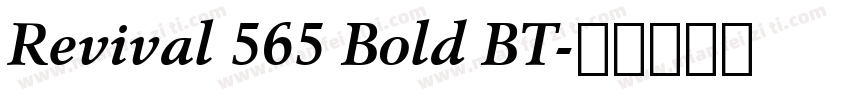 Revival 565 Bold BT字体转换